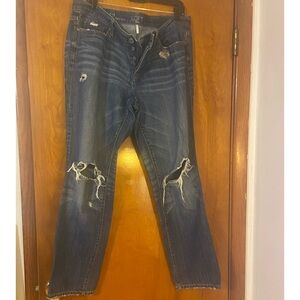 Loft Distressed Boyfriend Jeans